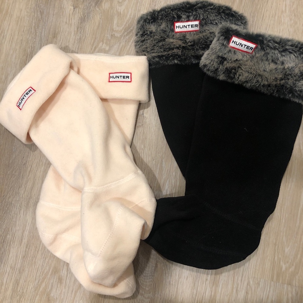 2 pair Hunter Boot socks insert Wellington rain